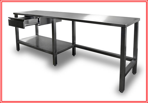 FMBE Stainless Bakers Work Table - 36 in. x 72 in.